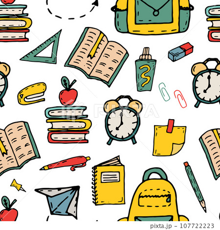 Seamless school pattern Seamless school pattern 107722223