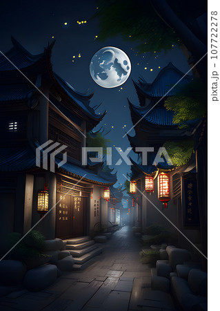 historic district, rt featuring ancient streets of china historic district, rt featuring ancient streets of china 107722278