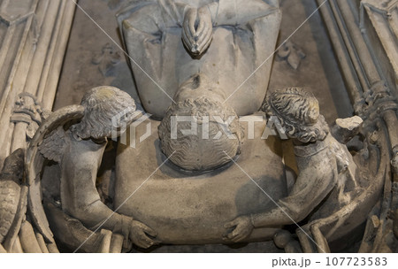 interiors and details of basilica of saint-denis, France interiors and details of basilica of saint-denis, France 107723583