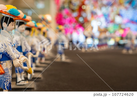 八戸三社大祭を再現したミニチュア 107724620
