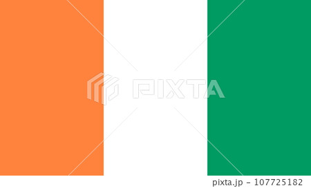 Ivory Coast. National Ivory Coast flag. Flag of Ivory Coast. Flag of Ivory Coast  107725182