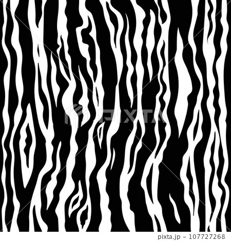 Tiger stripes seamless pattern. Symbol of the year 2022. Animal skin. Wrapping paper, fashion fabrics, prints. 107727268