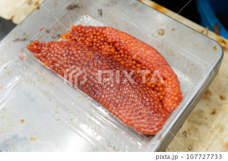 筋子　いくら　イクラ　鮭の卵　魚卵 107727733