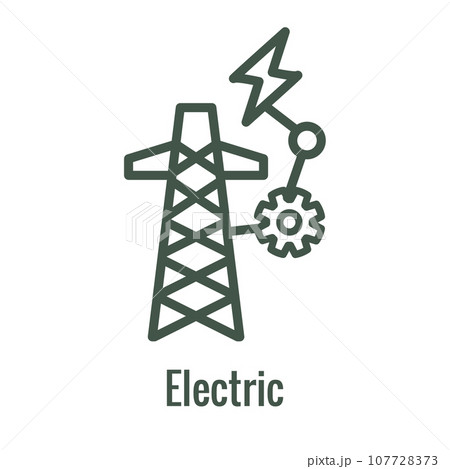 Clean Hydrogen Production as Green Energy Icon Set Clean Hydrogen Production as Green Energy Icon Set 107728373
