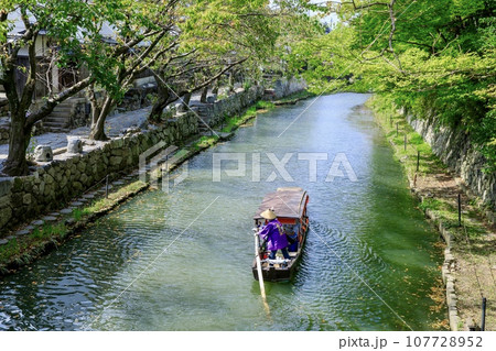 近江八幡市、八幡堀めぐりの屋形舟 107728952