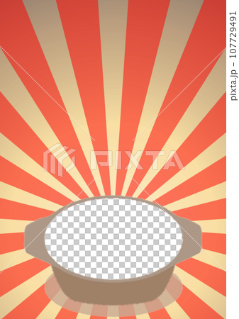 鍋料理のフォトフレームポスターテンプレート【A4】 107729491