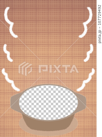 鍋料理のフォトフレームポスターテンプレート【A4】 107729492