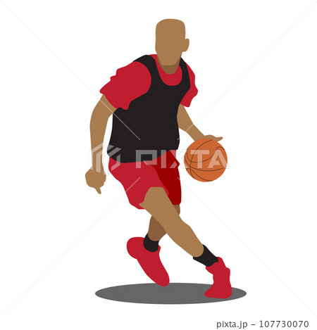 Basketball Player Vector Illustrationのイラスト素材 107730070 Pixta 