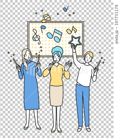 カラオケで盛り上がるインバウンド カラオケで盛り上がるインバウンド 107731178