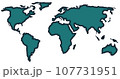 世界地図 107731951