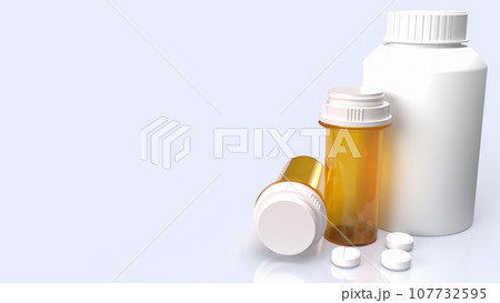 The dung on white background for Medicine or sci concept 3d rendering 107732595