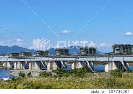 相模川大堰の風景 相模川大堰の風景 107733304