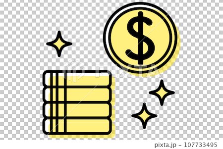 外幣投資圖標,簡單的線條畫插圖 外幣投資圖標,簡單的線條畫插圖 107733495