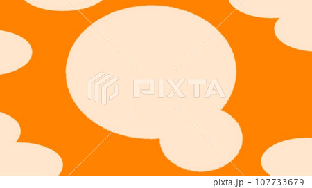 シンプルな夕焼け空と雲のフォトフレーム【16:9】 107733679