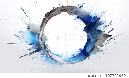 Artistic frame for design advertising placement and buzzy logo background 107735029