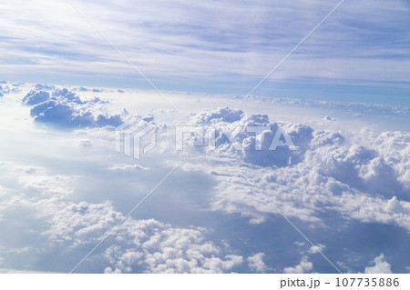 The Cloud and blue sky from the airplane windows The Cloud and blue sky from the airplane windows 107735886