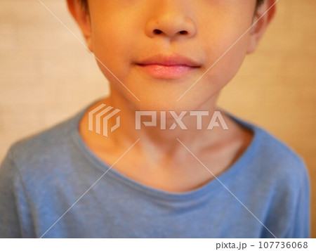 軽く微笑んだ男の子 軽く微笑んだ男の子 107736068