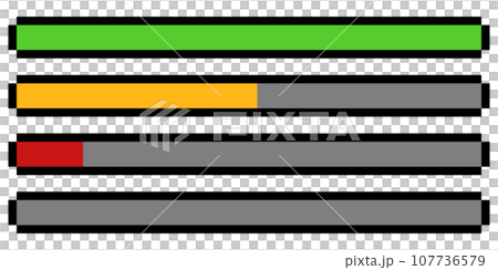 Pixel art HP gauge set Pixel art HP gauge set 107736579