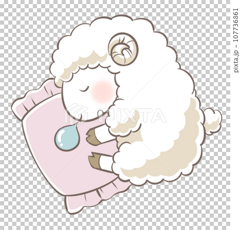 Sleeping sheep 107736861