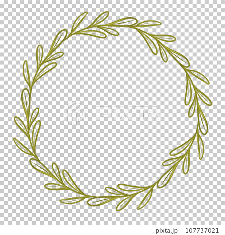 Laurels branches frame. Vintage olive wreath. Hand drawn digital illustration decorative element. for sports achievements, awards, victories and success Laurels branches frame. Vintage olive wreath. Hand drawn digital illustration decorative element. for sports achievements, awards, victories and success 107737021