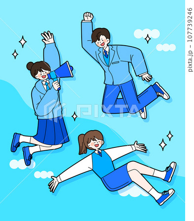 Character illustration for the college entrance exam Character illustration for the college entrance exam 107739246