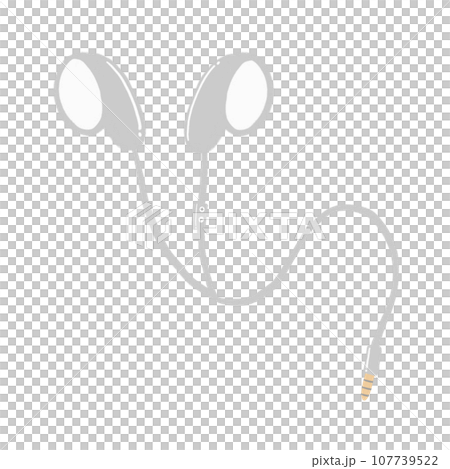 Earphones Cartoon illustration 107739522