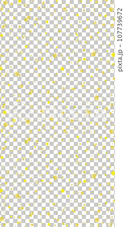 Japanese style gold leaf confetti texture background/vertical/background transparent 107739672