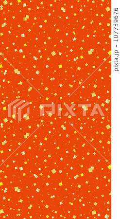 和風 金箔 紙吹雪 テクスチャ 背景/縦長・朱色 和風 金箔 紙吹雪 テクスチャ 背景/縦長・朱色 107739676