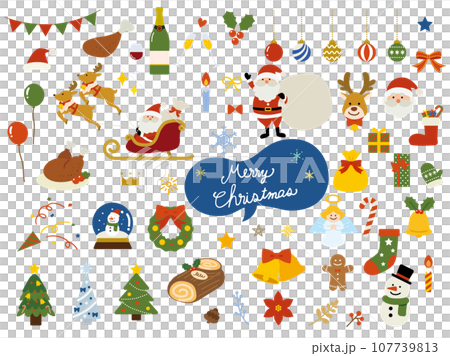 Christmas illustration set 107739813