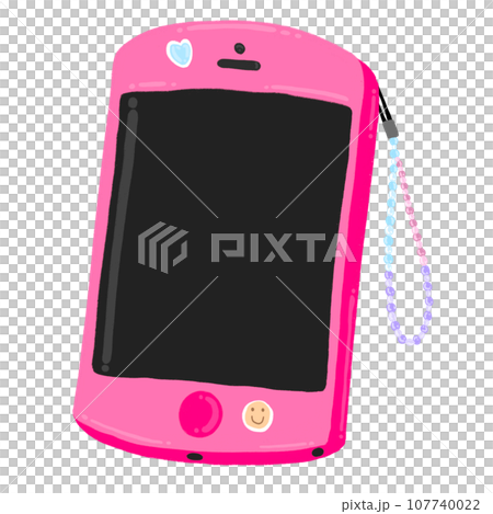 Pink Smartphone Cartoon illustration Pink Smartphone Cartoon illustration 107740022