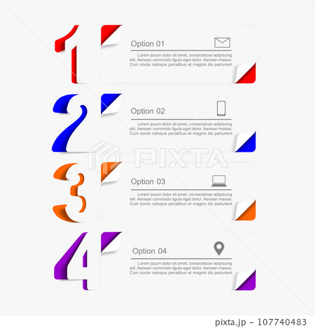 Infographic design template with place for your data. Vector illustration. Infographic design template with place for your data. Vector illustration. 107740483