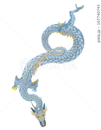 リアルな龍のイラスト リアルな龍のイラスト 107740745