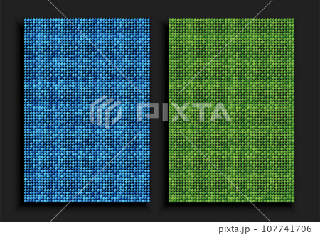 Poster blue and green sequins, glitters, sparkle 107741706