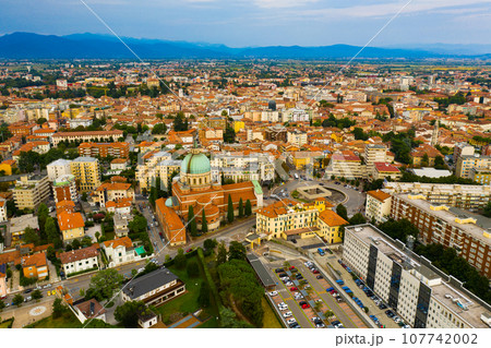 Udine cityscape with ossuary temple Udine cityscape with ossuary temple 107742002