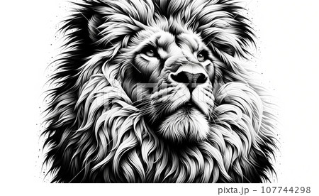 素材 ライオン 素材 ライオン 107744298