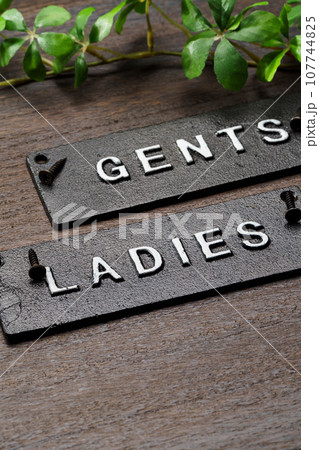 トイレサイン ドアプレート 107744825