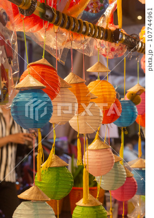 Lanterns decorate the mid-autumn festival in Ho Chi Minh Lantern Street Luong Nhu Hoc 107744961