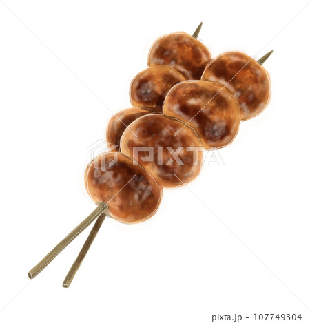焼きまんじゅうのイラスト 107749304