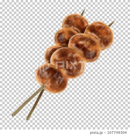 焼きまんじゅうのイラスト 107749304