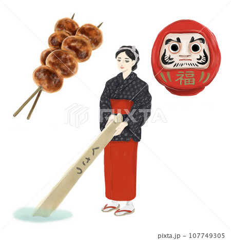 群馬県のイラストセット 107749305