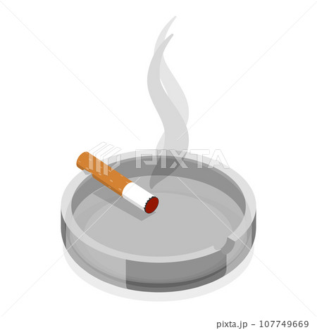 3D Isometric Flat Vector Set of Smoker...のイラスト素材 [107749669] - PIXTA