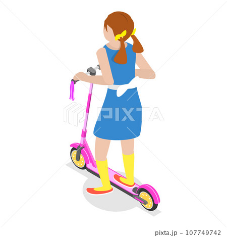 3D Isometric Flat Vector Illustration of Happy Children. Item 3 107749742