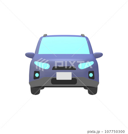 自動車のイラスト素材 デフォルメ SUV風コンパクトカー 青 ルーフレール有(1_3) 自動車のイラスト素材 デフォルメ SUV風コンパクトカー 青 ルーフレール有(1_3) 107750300