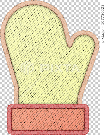 Patchwork Clipart mittens. 107750325