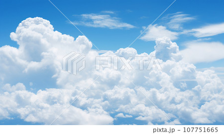 青空と白い雲 青空と白い雲 107751665