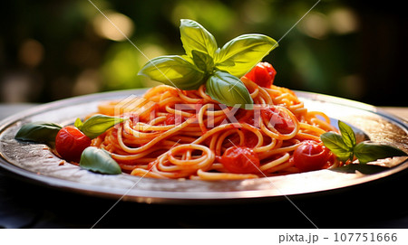 おいしそうなスパゲティ 107751666