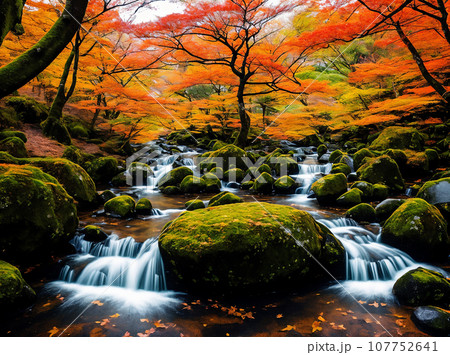 hidden autumns of Japan. eternal feeling, places from the past hidden autumns of Japan. eternal feeling, places from the past 107752641