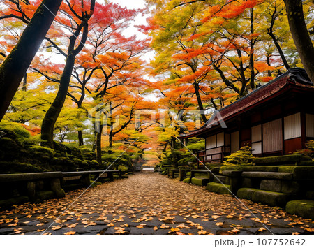 hidden autumns of Japan. eternal feeling, places from the past hidden autumns of Japan. eternal feeling, places from the past 107752642
