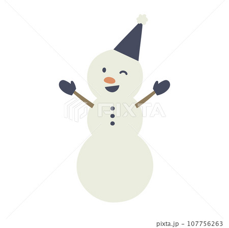 雪だるまのイラスト 107756263