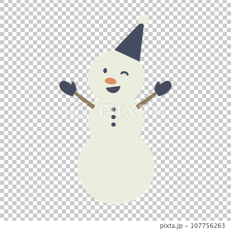 雪だるまのイラスト 107756263